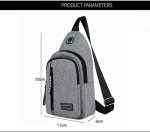 Small Sling Bag Crossbody Chest Shoulder Water Resistant Purse One Strap Travel Bag for Men Women Boys With Earphone Hole - Image 3